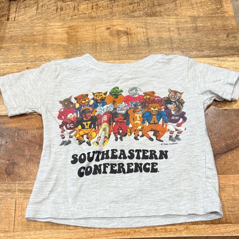 Gray Southeastern Conference Kids T-Shirt